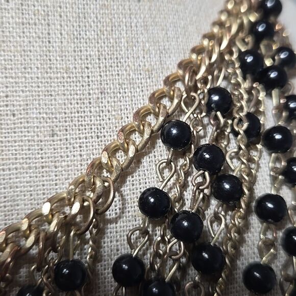 Vintage early 2000s dangling beaded necklace large statement piece - Picture 11 of 11